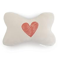 Valentine's Day Red Heart Shaped Car Trim Neck Decoration Pillow Headrest Cushion Pad
