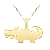 Silhouette Animal Love Charm Pendant Necklace in 925 Sterling Silver