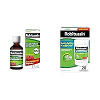 Robitussin Cough and Chest Congestion DM 8 Fl Oz and Long-Acting CoughGels 20 Count