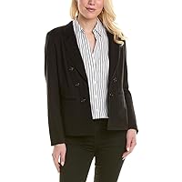 Jones New York Women's Faux Double Breasted Compression Jacket