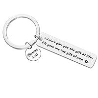 Bonus Son Keychain I Didn't Give You The Gift of Life Life Gave Me The Gift of You Key Ring Son in Law Gifts Stepson Gifts Adoption Gift