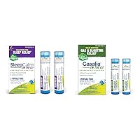 Boiron SleepCalm On The Go Sleep Aid (80 Count Pack of 2) & Gasalia On The Go Gas Relief (2 Count 160 Pellets)