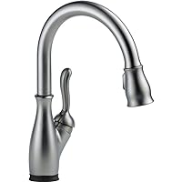 Delta Faucet Leland Touch Kitchen Faucet Brushed Nickel, Kitchen Faucets with Pull Down Sprayer, Kitchen Sink Faucet, Touch Faucet for Kitchen Sink, Touch2O Technology, Arctic Stainless 9178T-AR-DST
