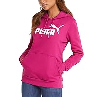 PUMA Essentials Womens Logo Hoodie in Festival Fuchsia, Size S