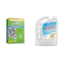 Affresh Washing Machine Cleaner, Cleans Front Load and Top Load Washers, Including HE, 5 Tablets & Wet & Forget Shower Cleaner Weekly Application Requires No Scrubbing, Bleach-Free Formula, 64 Ounce