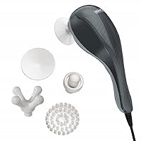 All Body Corded Light Soothing Vibratory Massager with 4 Attachment Heads - 2 Massaging Speeds - Massage Tools for Back Massage, Foot Massage, Neck Massage, and Leg Massage. - 4120-600
