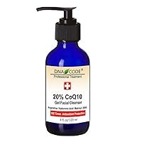 DNA Code®-20% Coq10 Facial Gel Cleanser Powered w/Argireline, Hyalurinic Acid,Matrixyl 3000