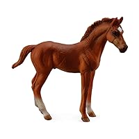 Collect A Horses Thoroughbred Standing Chestnut Foal Toy Figure