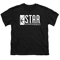 Popfunk Classic Juvenile Flash Star Labs Superhero S.T.A.R. Laboratories T Shirt & Stickers