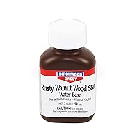 Birchwood Casey Easy-to-Use Fast-Acting Rusty Walnut Wood Water-Based Stain for Gun Stock Staining & Antiquing, 3 OZ Bottle