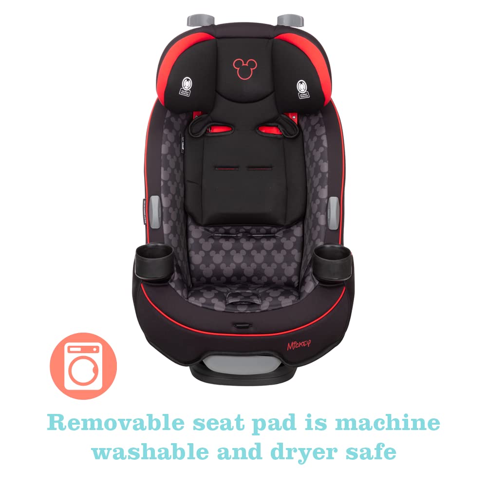 Disney Baby Grow and Go All-in-One Convertible Car Seat, Rear-facing 5-40 pounds, Forward-facing 22-65 pounds, and Belt-positioning booster 40-100 pounds, Simply Mickey