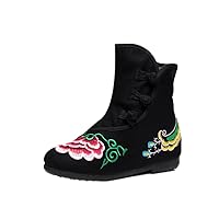 Women and Ladies The Embroidery Short Boots Shoe