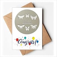 White Origa Pattern Wedding Cards Congratulations Greeting Envelopes