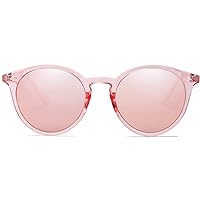 SOJOS Retro Round Polarized Sunglasses for Women Men Classic Vintage Sunnies SJ2069