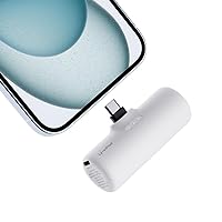 Mini Portable Charger, 15W USB C Small Power Bank Fast Charging Docking 3500mAh Battery Pack Compatible with iPhone 15/15 Plus/15 Pro/15 Pro Max Series,iPad,Samsung/Huawei Andriod