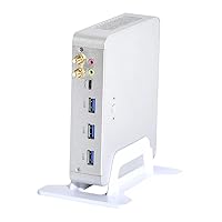 HUNSN 4K Mini PC, HTPC, Kodi Box, Desktop Computer, Intel Core I3 7100U, BM22, DP, HDMI, 3 x USB3.0, 2 x USB2.0, Type-C, LAN, Smart Fan, Barebone, NO RAM, NO Storage, NO System
