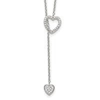 Necklace Chain White Sterling Silver Themed Cubic Zirconia Cz Clear 1 Mm