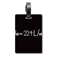 Chemistry Kowledge Molar Volume Of Gas Suitcase Bag Tag Luggage Card Hanging Scutcheon Label