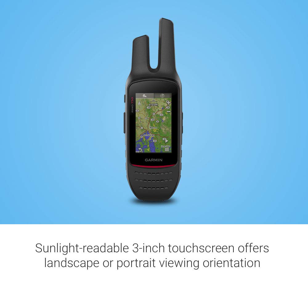 Garmin Rino 750, Rugged Handheld 2-Way Radio/GPS Navigator