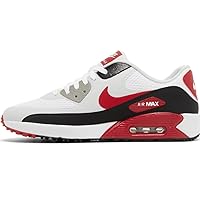 Nike Men's Air Max 90 G Golf Shoe TB White/University Red-Black (DX5999 162) - 10