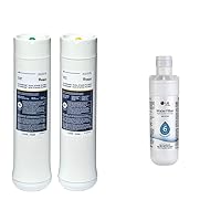 Whirlpool WHEEDF Dual Stage Replacement Pre/Post Water Filters | Fits WHADUS5 & WHED20 Filtration & LG LT1000P - 6 Month / 200 Gallon Capacity Replacement Refrigerator Water Filter