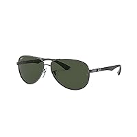 Ray-Ban Men's Rb8313 Carbon Fiber Aviator Sunglasses