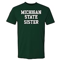 NCAA Basic Block Sister, Team Color Premium Cotton T Shirt, College, University