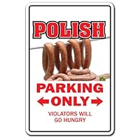 Polish Decal Parking Poland polock Flag Sausage | Indoor/Outdoor | 12