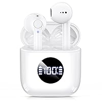 Wireless Earbuds Bluetooth 5.3 Headphones with Charging Case, Cordless in-Ear Stereo Earphones with Mic for iPhone Android Cell Phone, IPX5 Waterproof Wireless Ear Buds for Running Workout