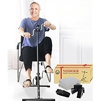 Pedal Exerciser Bike Hand Arm Leg and Knee Peddler Adjustable Fitness Equipment for Seniors, Elderly Home Pedal Exercise Bike for Total Body, with Gift Box