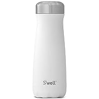 S'well Stainless Steel Traveler - 20 Fl Oz - Moonstone - Triple-Layered Vacuum-Insulated Travel Mug Keeps Coffee, Tea and Drinks Cold for 36 Hours and Hot for 15- BPA-Free Water Bottle