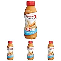 Premier Protein 30g Protein Shake, Caramel, 11.5 fl oz (Pack of 4)