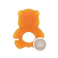 HEVEA Natural Rubber Panda Baby Teether - for Soothing Sore and Itchy Gums, Baby Teething Toy - Bpa, Silicone Free - 4+ Months, Single Pack