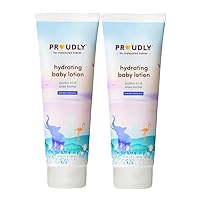 PROUDLY Hydrating Baby Lotion for Sensitive Skin - Kid and Baby Body Lotion for Dry Skin - Eczema Moisturizer Cream with Jojoba Oil & Shea Butter - Lightweight & Non-Greasy, 18 Ounce, Pack of 2