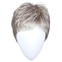 Raquel Welch Winner Pixie Boy Cut Short Wig by Hairuwear, Ultra-Petite Cap - R56/60 Silver Mist