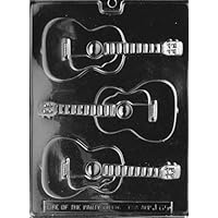 Cybrtrayd Life of the Party Guitar Music Band Chocolate Candy Mold in Sealed Protective Poly Bag Imprinted with Copyrighted Cybrtrayd Molding Instructions
