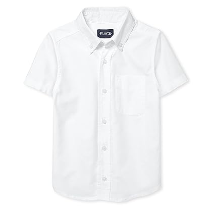 The Children's Place Boys Short Sleeve Oxford Shirt