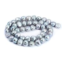 Jewelry Making Craft Natural Baroque Potato Gray Freshwater Pearl Loose Jewelry DIY Beads Strand 14