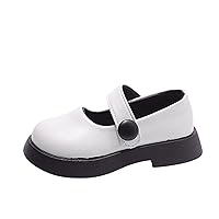 Fashion All Seasons Children Casual Shoes Girls Thick Sole Solid Color Hook Loop Solid Color Comfortable and Girls