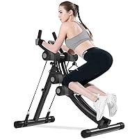 AB Workout Equipment, Home Gym Ab Machine for Abdominal Exercise and Strength Training, Height Adjustable Fitness Equipment