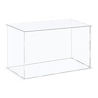 MECCANIXITY Acrylic Display Case Plastic Box Cube Storage Box Clear Assemble Showcase 16.1x8.3x10.2 Inch for Collectibles