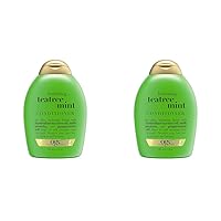 Hydrating + Tea Tree Mint Conditioner, Nourishing & Invigorating Scalp Conditioner with Tea Tree & Peppermint Oil & Milk Proteins, Paraben-Free, Sulfate-Free Surfactants, 13 fl oz (Pack of 2)