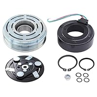 XtremeAmazing AC A/C Compressor Clutch Assembly Kit for Honda Fit 1.5L 5 Groove Pulley 2009-2014