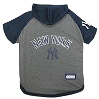 Pets First MLB Hoodie for Dogs & Cats - New York Yankees Dog Hooded T-Shirt, X-Small. - MLB Team Color Hoody (YAN-4044-XS)
