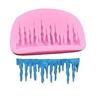 Cake Mold Baking Accessories 3D Icicles Silicone Mold for Pudding, Pan Muffin,Impression Mats Fondant,Decoration,Polymer Clay