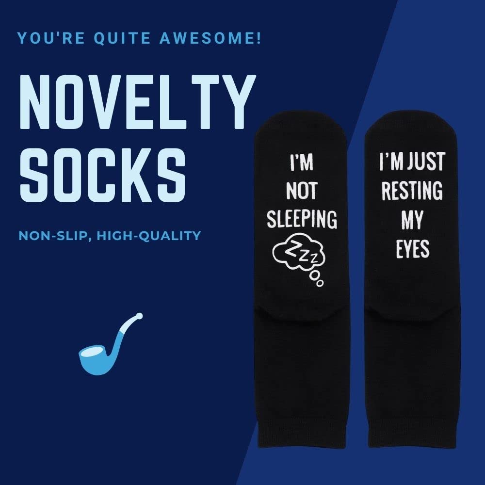 Dad Birthday Gift Funny Ideas Gifts from Daughter Son for Father Christmas Novelty Socks Presents for Men