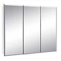 Design House 597500 Cyprus Medicine Durable Pre-Assembled Bathroom Wall Cabinet w/Frameless Mirrored Doors, 36