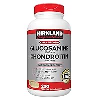 Kirkland Extra Strength Glucosamine Chondroitin - 4 Bottles, 220 Tablets Each