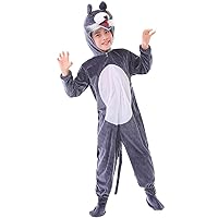 Halloween Big Bad Wolf Costumes,Holiday Party Parent-Child Animal One-Piece,Adult Drama Stage Performance Costumes.