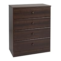 Prepac Astrid Simplistic 4-Drawer Dresser for Bedroom, Functional Bedroom Dresser Chest of Drawers 16